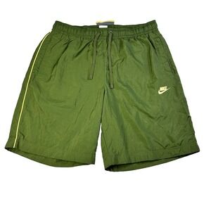 Mens Nike Lined Core Track Shorts Green Nylon 9'' Size XL Pockets Running
